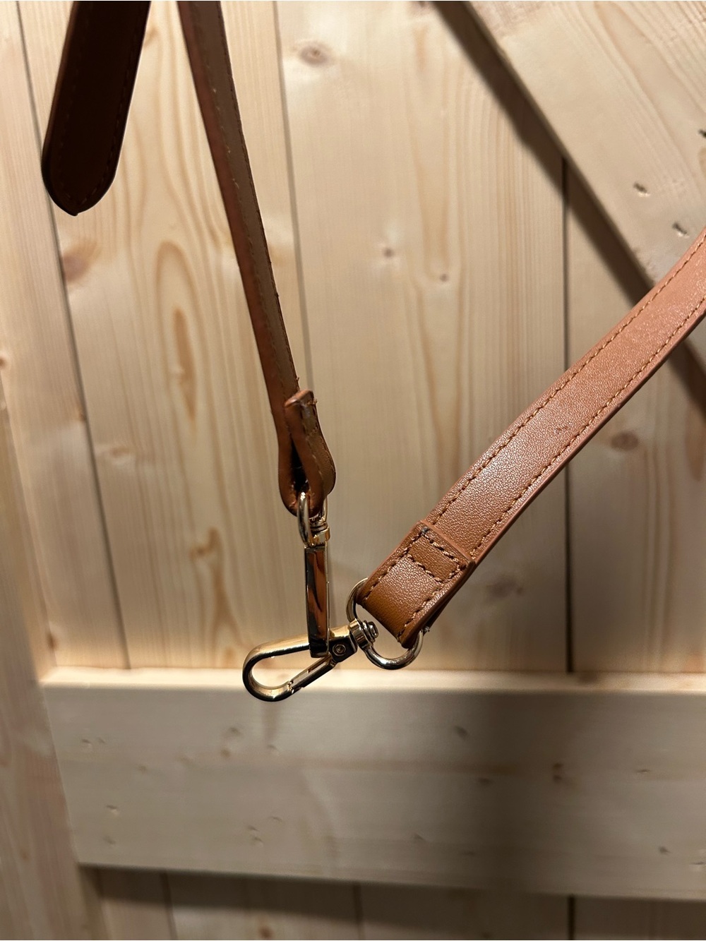 Tan Leather Adjustable Strap for bag - Picture 2 of 3